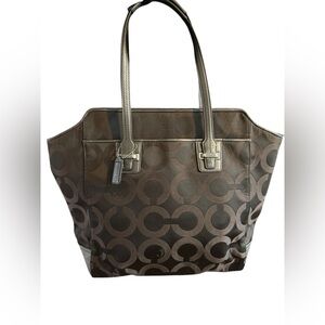 Coach Taylor Op Art Alexis Carryall Tote Bag | Very Good Condition